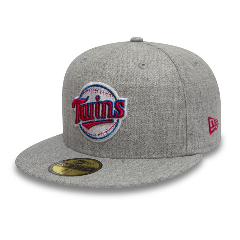 Gorras New Era 59fifty Grises - Minnesota Twins Cooperstown 48702GOLZ